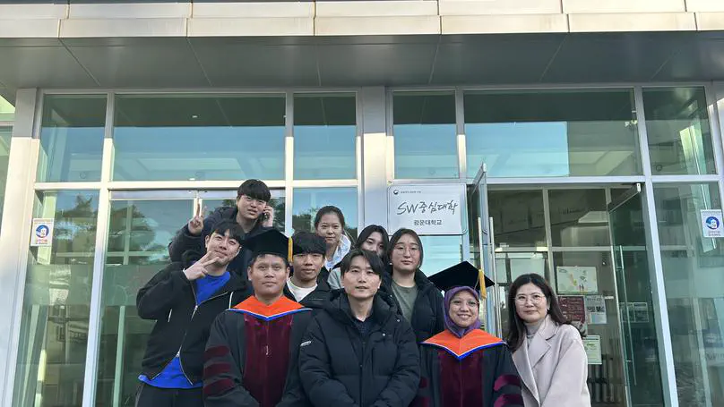 우낭, 율리, 수환, 재우 졸업식_BCML 첫 박사 배출